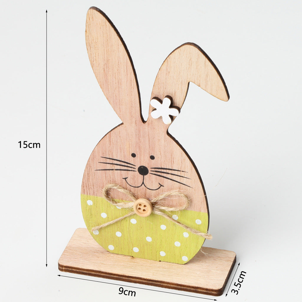 Wooden Rabbit Home Decoration  Crafts