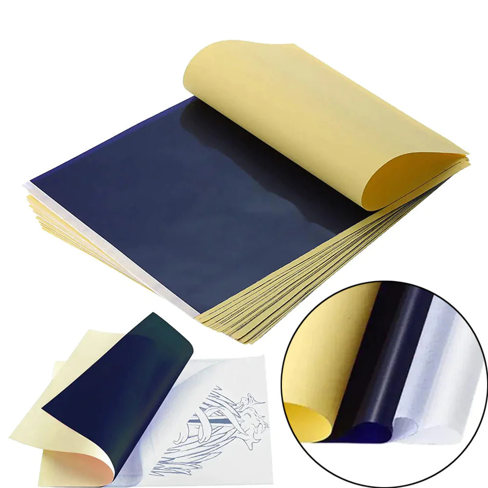 Tattoo Transfer Paper Stencil Carbon Thermal Tracing Hectograph Supplies Sheets