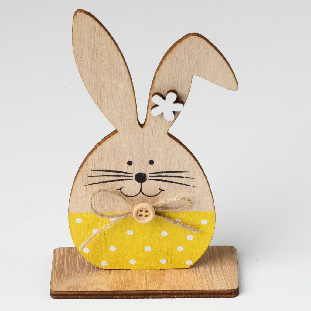 Wooden Rabbit Home Decoration  Crafts