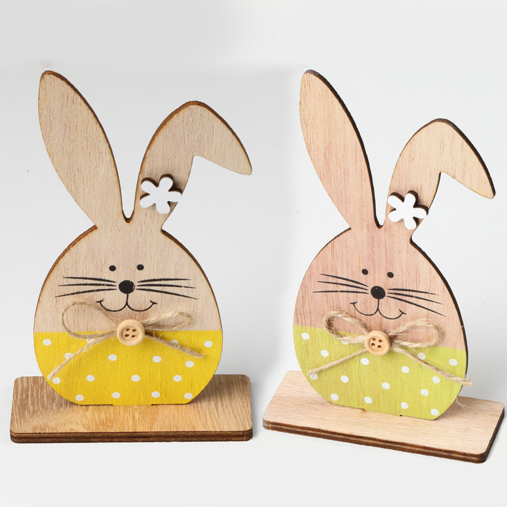 Wooden Rabbit Home Decoration  Crafts