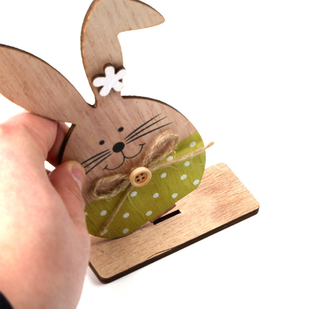 Wooden Rabbit Home Decoration  Crafts