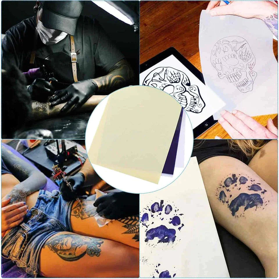 Tattoo Transfer Paper Stencil Carbon Thermal Tracing Hectograph Supplies Sheets