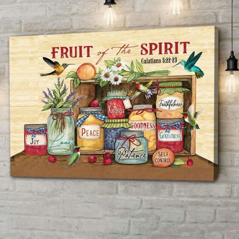 Fruit Of Spirit Epistle To The Galatians Canvas Printing Bible Verse Wall Art